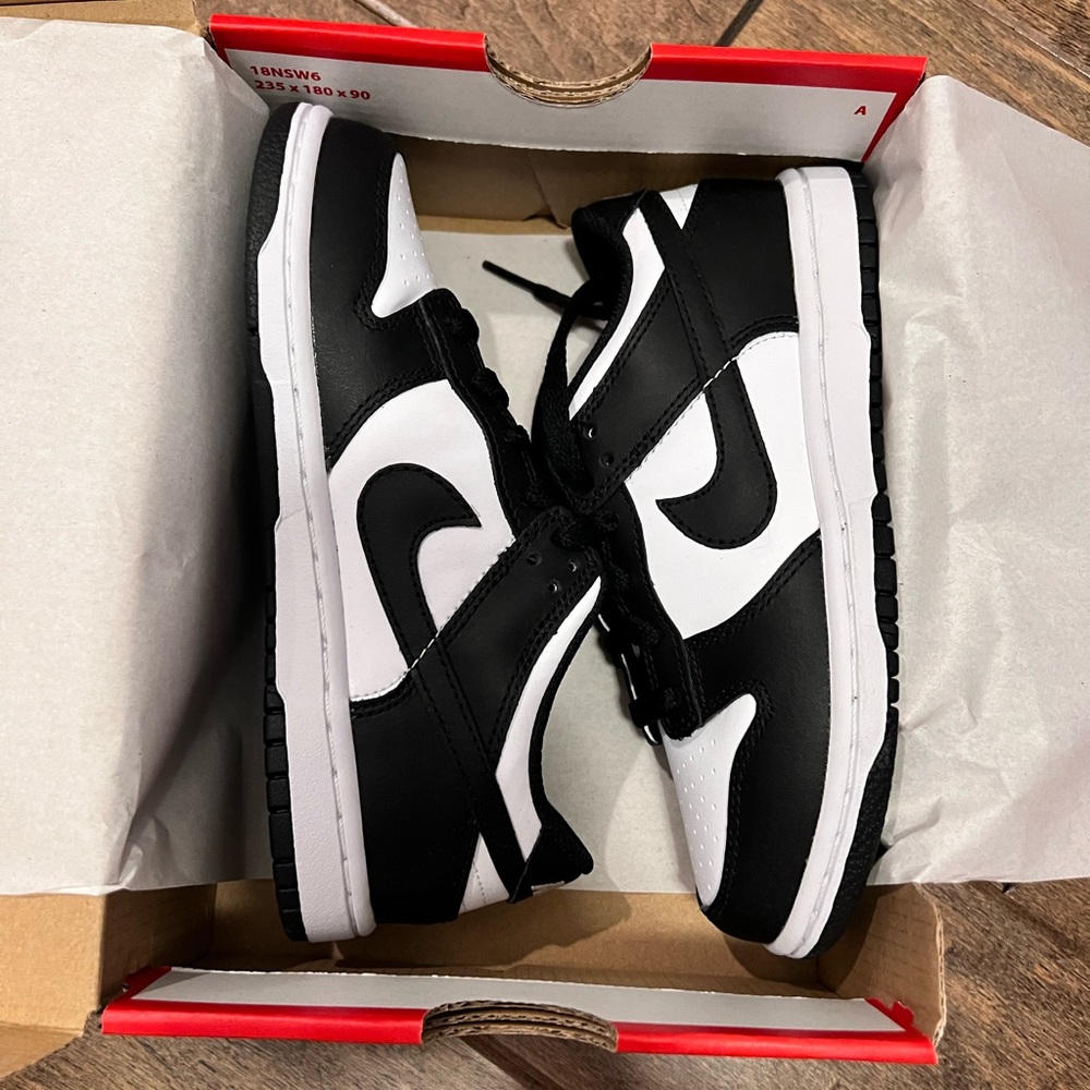 Nike Dunk Low 1Y NEW in Box Panda Black White NIB 1 Youth